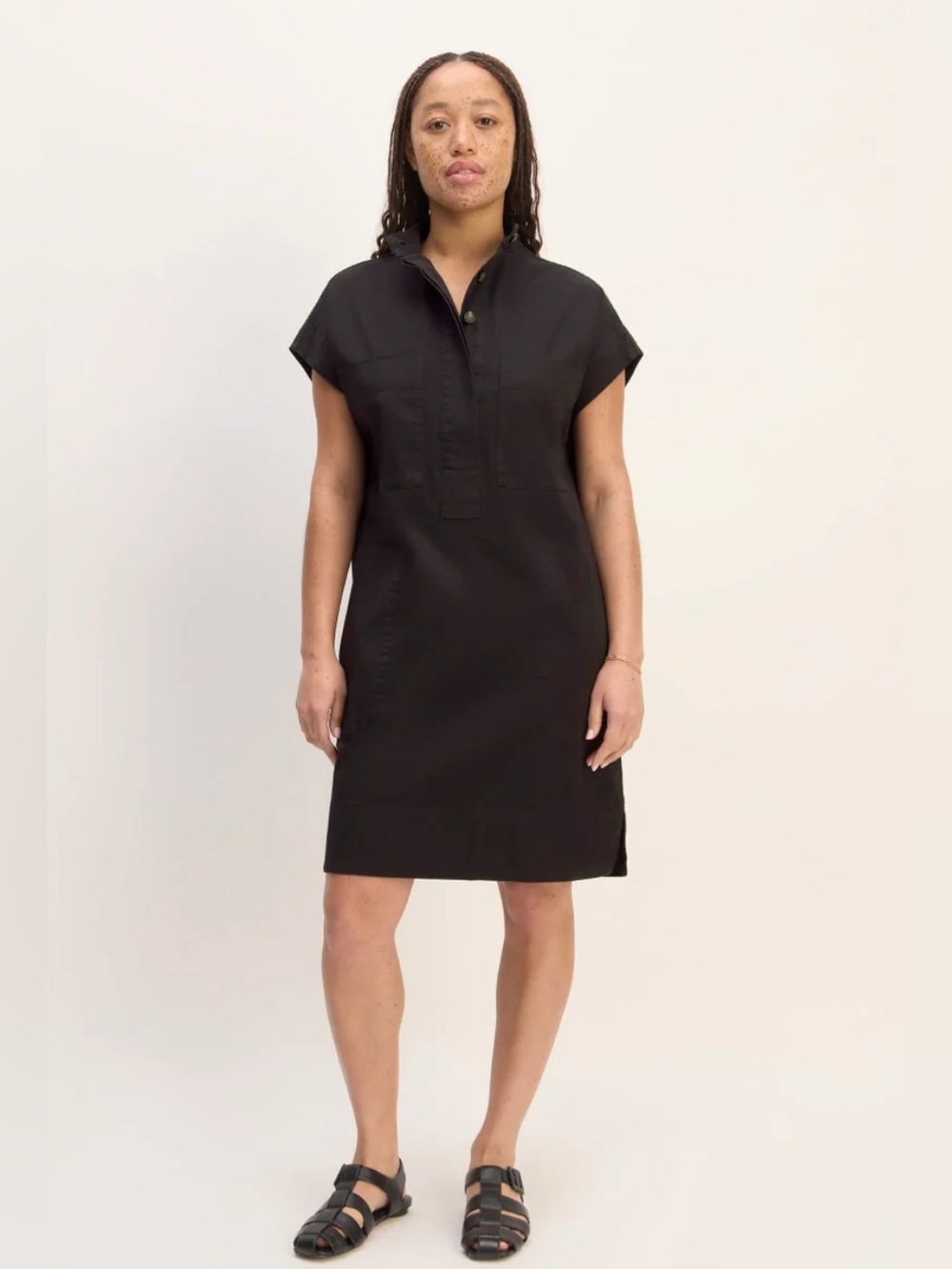 Everlane Easy Workwear Dress Black XS